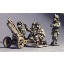 US Airborne 75mm Howitzer and Crew