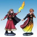 Female Elementalist Wizard and Apprentice (2)