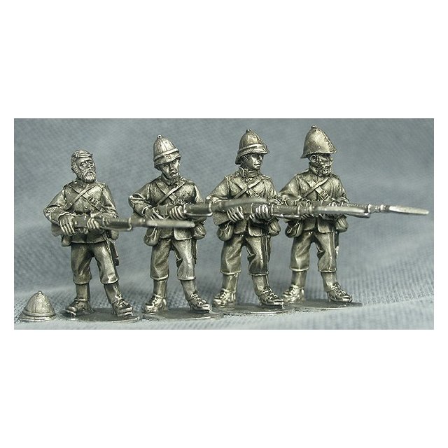 British infantry in stand-to poses
