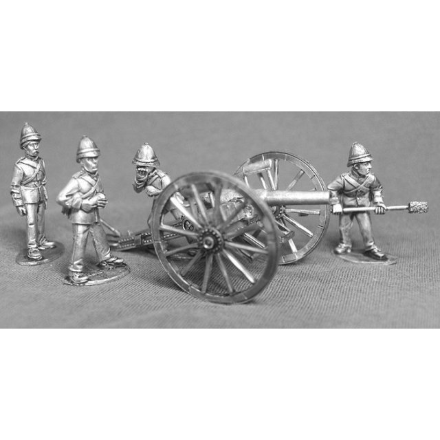 British 9pdr gun with four crew II