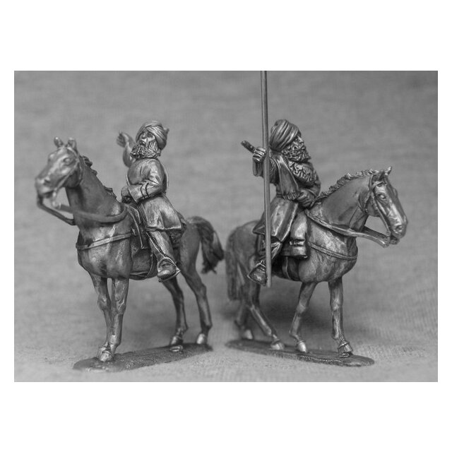 Mounted warlord and standard bearer