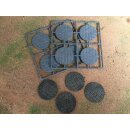 Steinpflaster Bases Rund 50 mm (8)