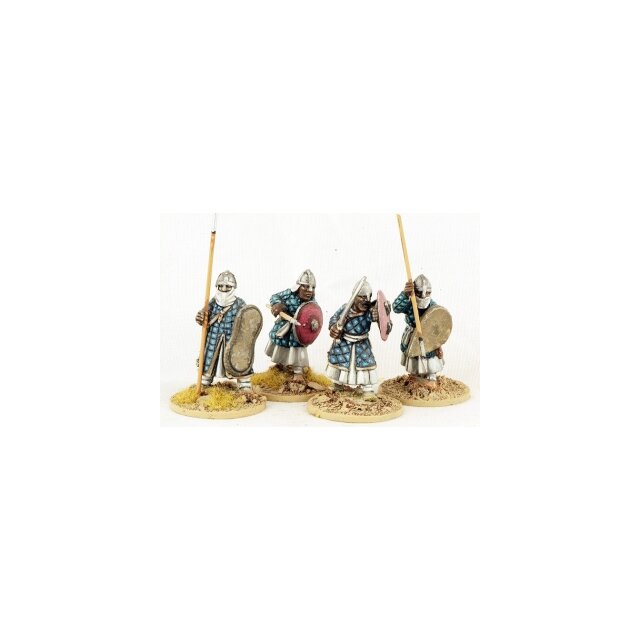 Nubian spearmen, padded coats (4)