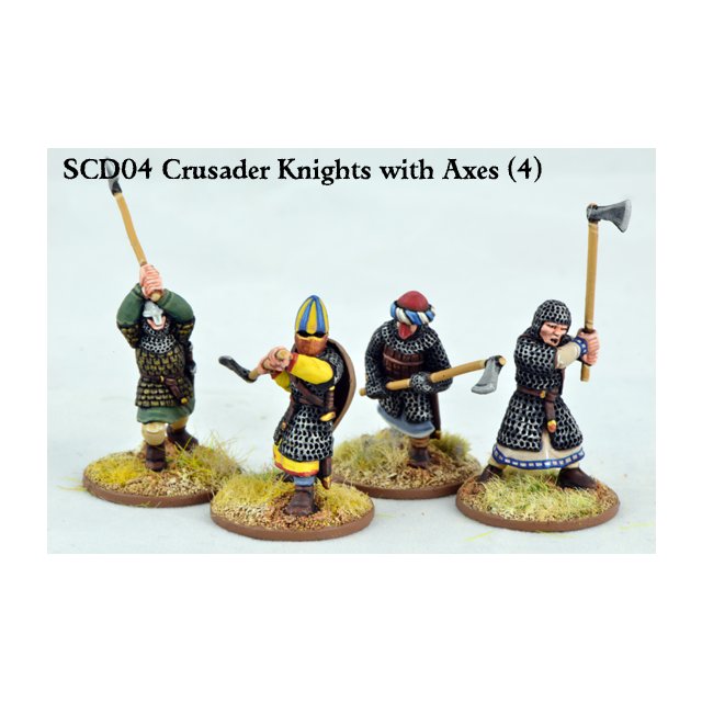 Crusader Knights with Double Handed Axes (4)