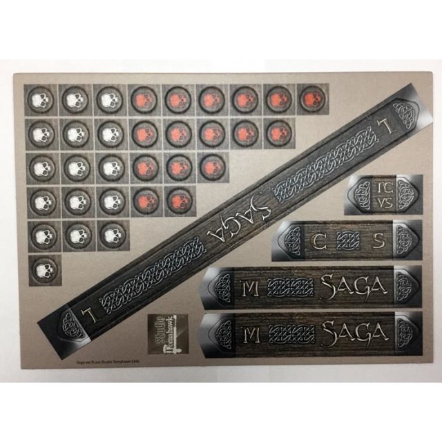 SAGA Cardboard Sticks & Tokens Set